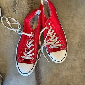 Converse Bold Red Sneakers with White Accents
